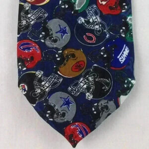 NFL TEAM NECK TIE - WITH TEAM HELMETS 4" x 57"